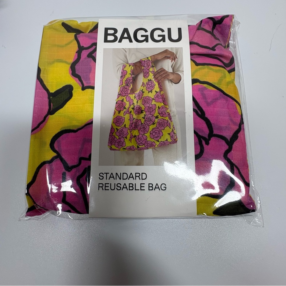 Baggu Standard Reusable Tote Bag‎ Rose Brand New - Picture 5 of 5
